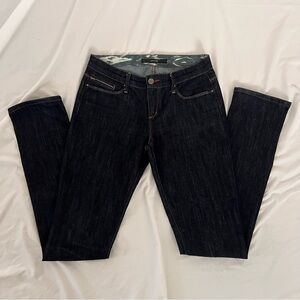 Joe's  Cigarette Jeans dark wash straight leg jeans // size 25
